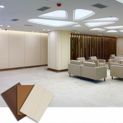 hotel interior wooden vinyl wall panels